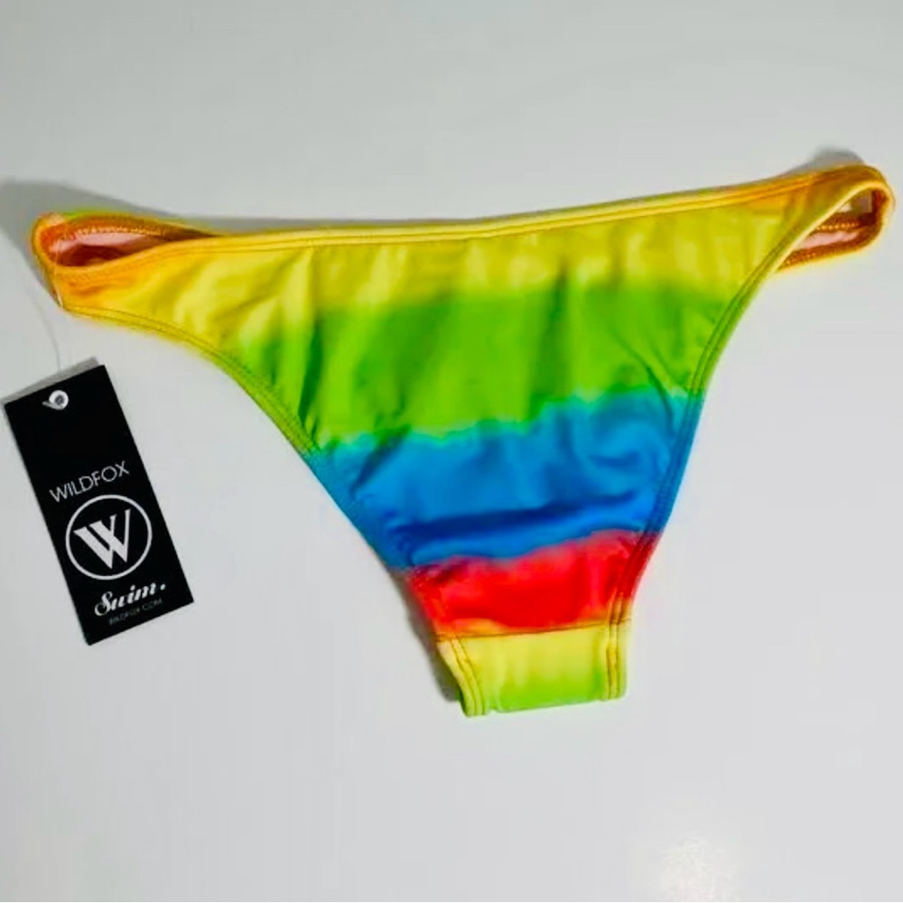 WILDFOX 🌈 PRIDE Tie-dye Bikini bottoms *RARE* Moving Out of U.S. 💚 2/$19 - Picture 4 of 6